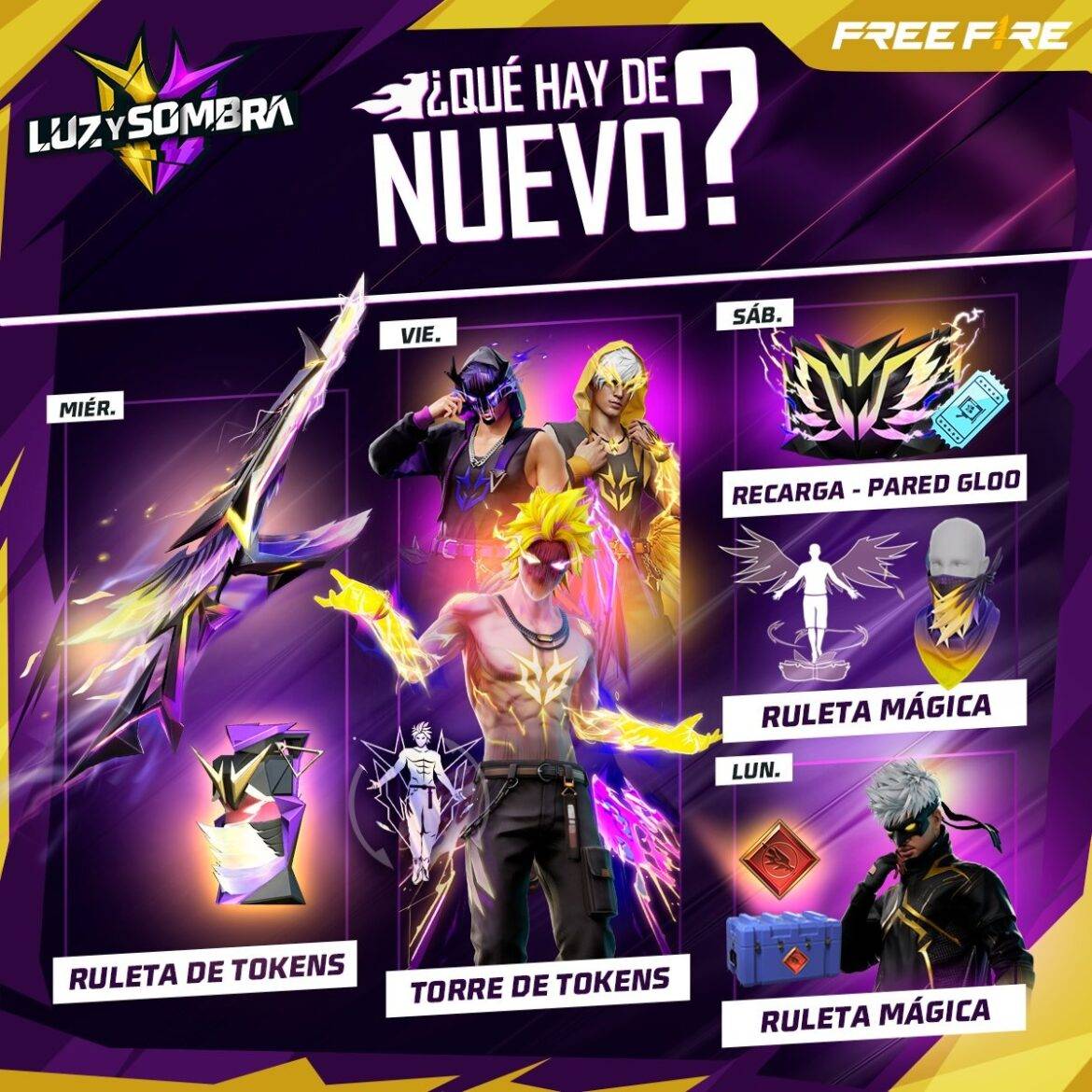Agenda semanal free fire del 21 al 28 de mayo