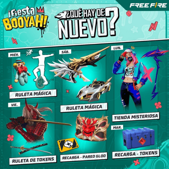 Agenda semanal free fire