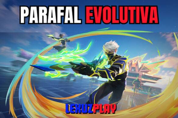Imagen de la nueva skin Parafal Evolutiva de Free Fire, con un personaje en acción