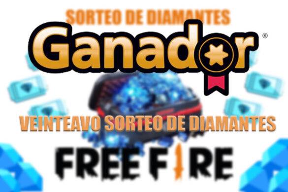 Diamantes de Free Fire ganador del veinteavo sorteo en Lexuzplay 