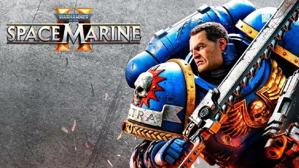 Capitán Titus en Warhammer 40,000: Space Marine 2, listo para el combate.