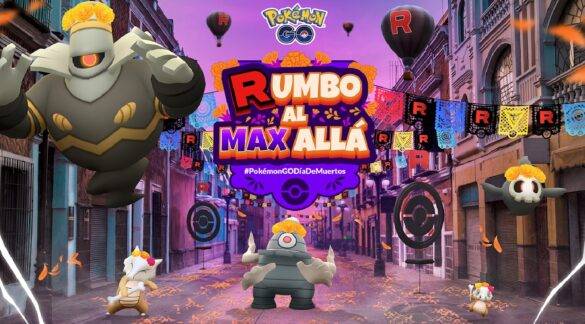 Evento del Día de Muertos en Pokémon GO con Pokémon festivos como Cubone y Duskull con coronas de cempasúchil