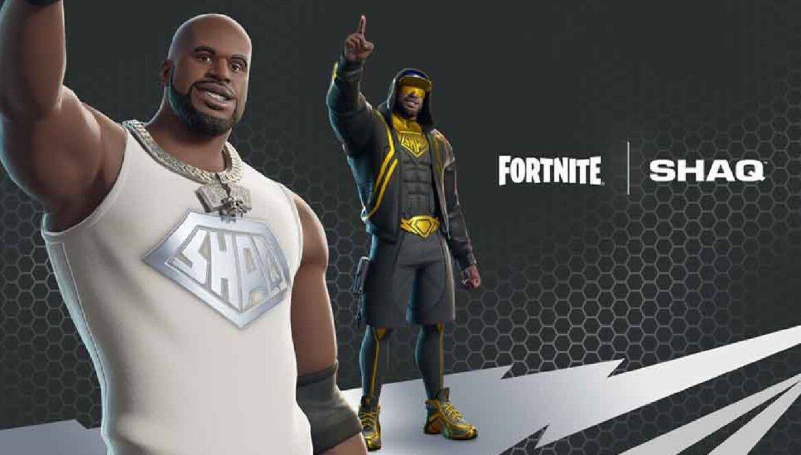 Shaquille O'Neal como DJ Diesel en Fortnite con atuendos y cosméticos exclusivos
